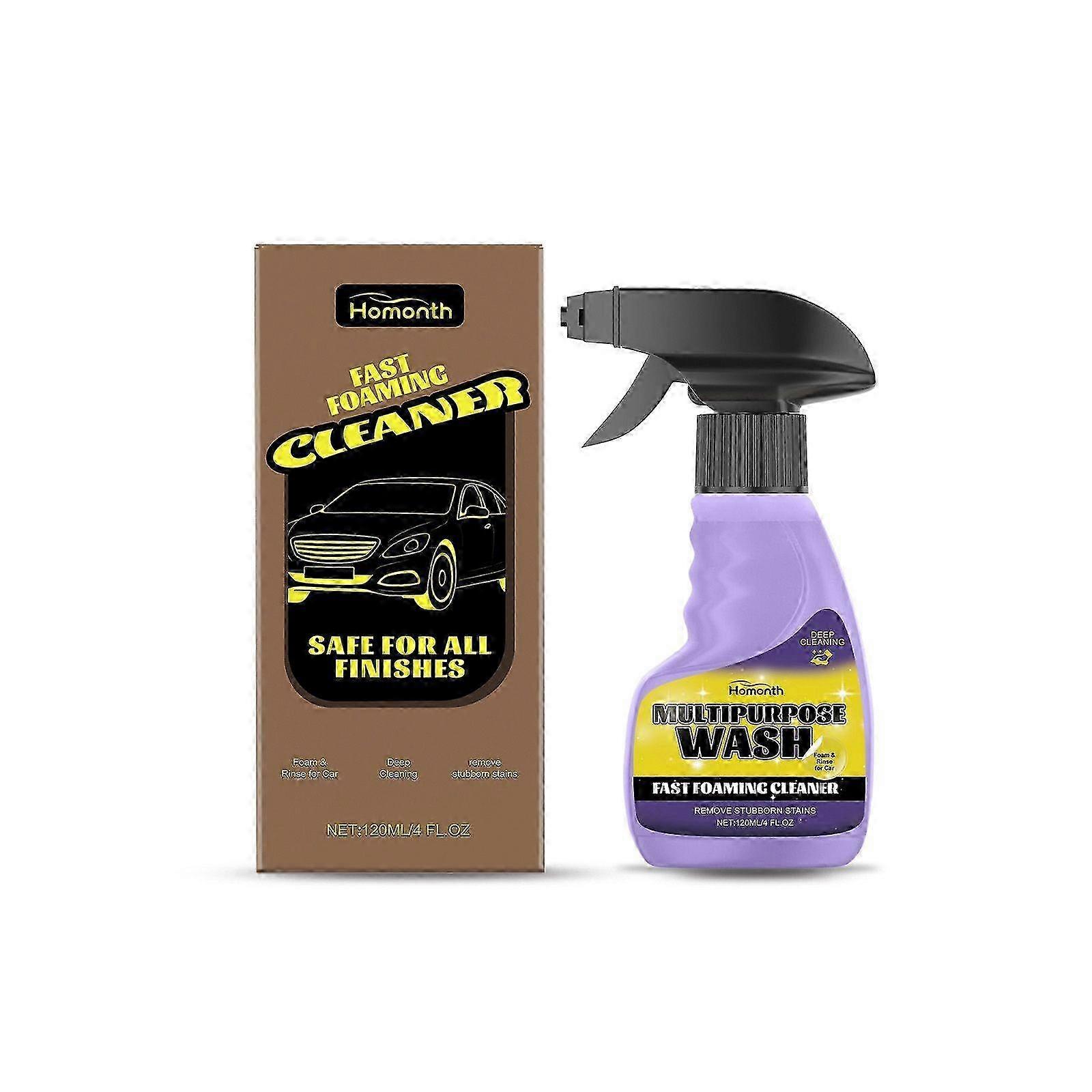 Low-Rinse Fast-Foam Car Cleaning Spray