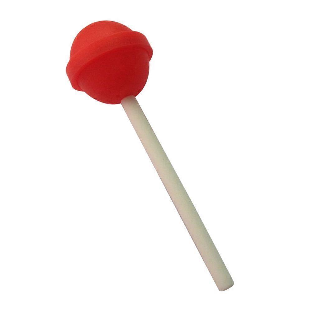 Silicone Tea Infuser Lollipop Shape Design Loose Leaf Tea Strainer Filter Diffuser Kitchen Tools Gadgets (Red)