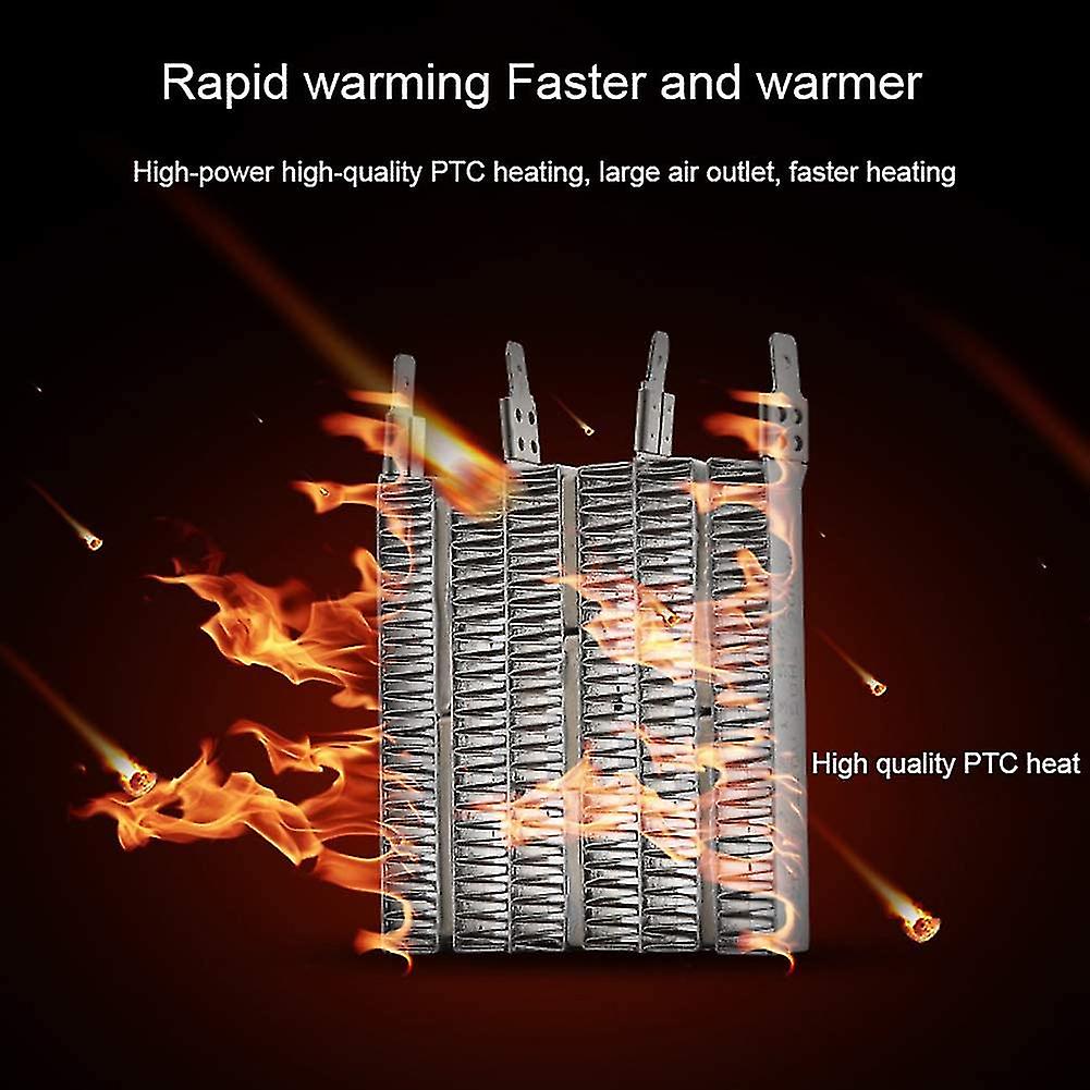 Portable Personal Ptc Ceramic  Er 900w/400w Ptc Electronic  Er With 2 Adjustable Modes Overheating And Tipping Safety Protection  Ce