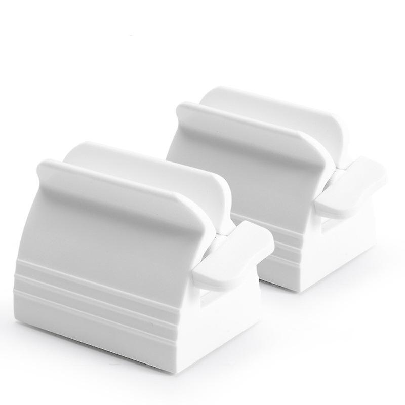 Multifunctional Manual Toothpaste Rolling Squeeze Household Items 2 Pcs (White)