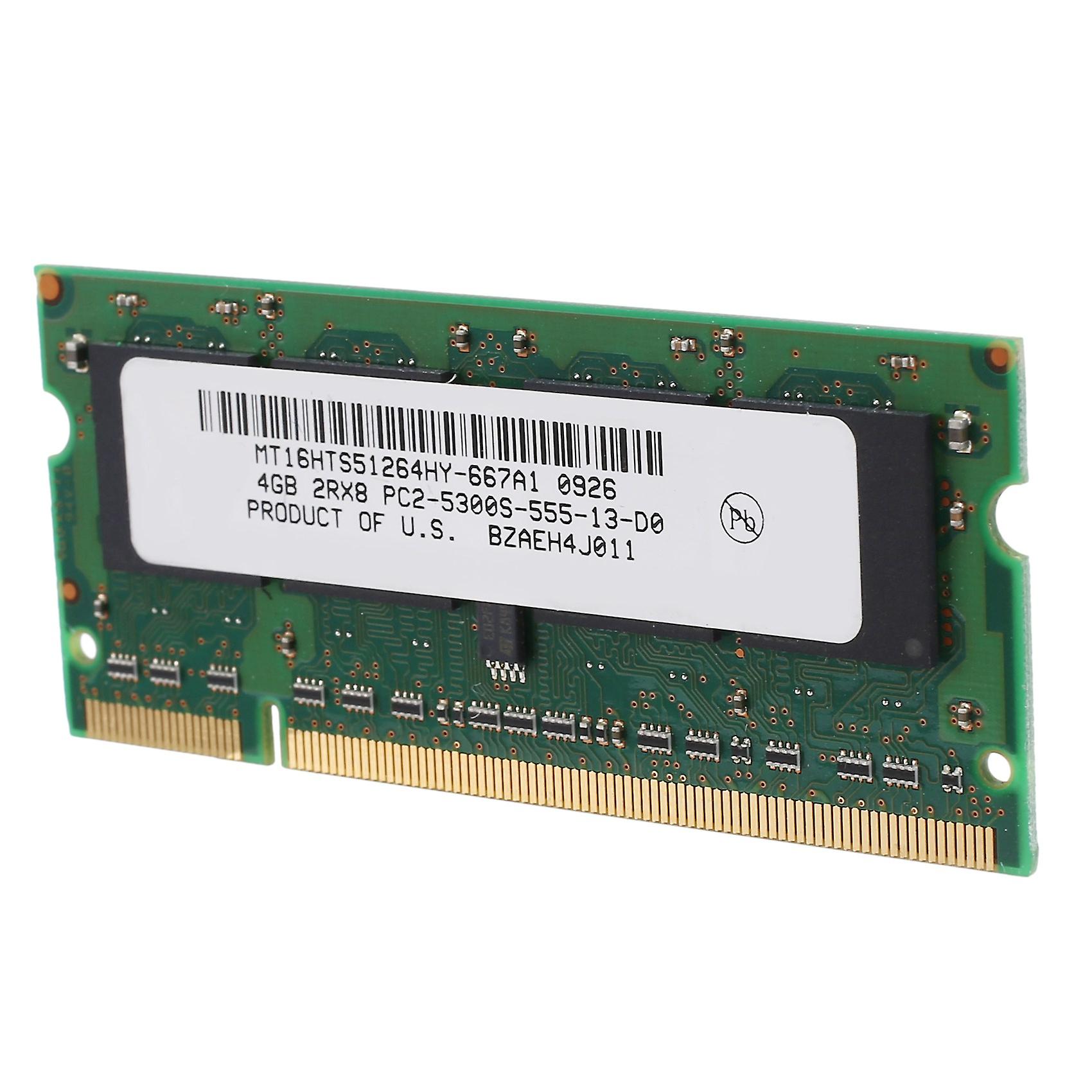 RAM DDR2 4 Go 667 MHz PC2-5300 – SODIMM 200 Broches Pour Ordinateur Portable, 2RX8
