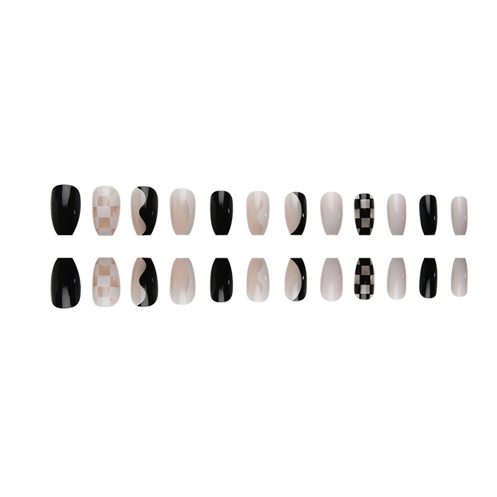 24pcs Fake Nail Patch Press-on Nails Unique Design Press-on Nails