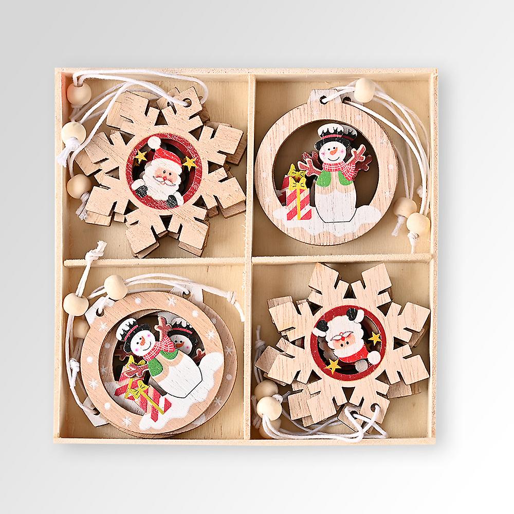 Xmas 12pcs Christmas Hanging Ornaments Multi Patterns Christmas Pendant Nice Gifts For Friends Families