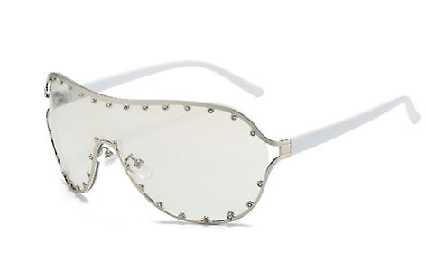 משקפי שמש בעיצוב חדש של גברים ונשים מקשה אחת מסמרת משקפי מסגרת גדולה באופנת ספורט משקפי שמש חסיני UV לנשים