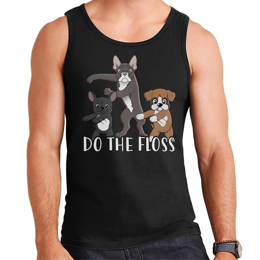 Søte kjæledyr hunder gjør Floss menn Vest