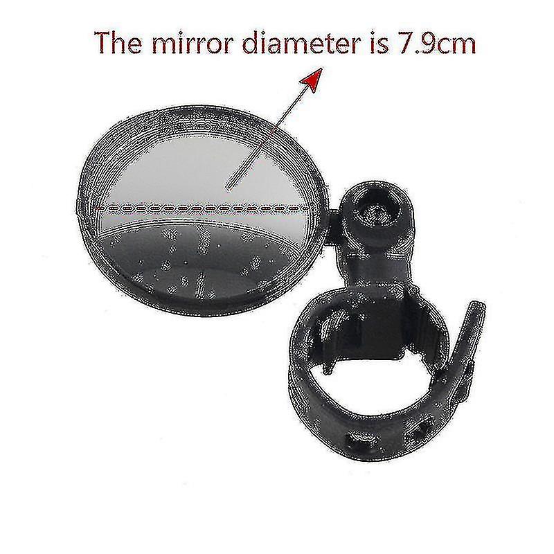 1@# Electric Bicycle Silicone Bottom Wide Angle Convex Mirror Bicycle Rearview Mirror Mountain Bike Bicycle Scooter Can Be Used