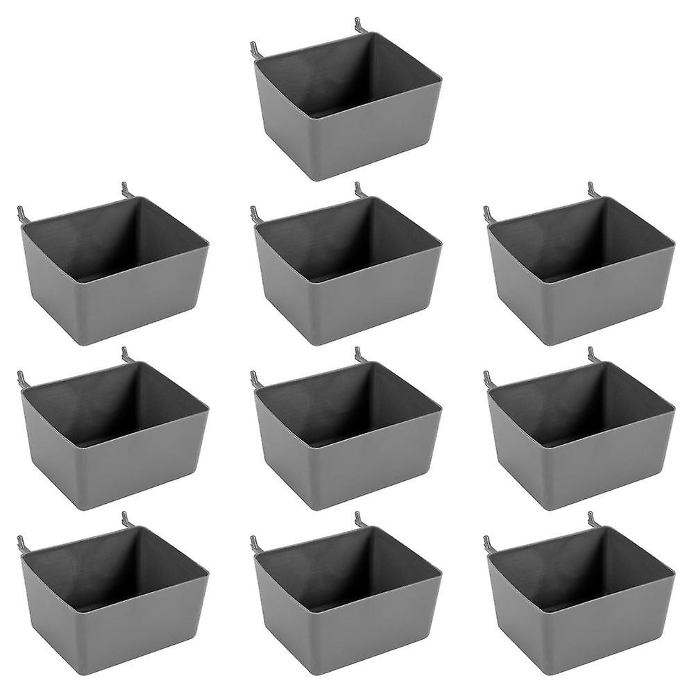 10pcs Pegboard Box ، Pegboard Bin Kit ، Pegboard سلة التخزين المنظم ، قطع غيار ملحقات Pegboard