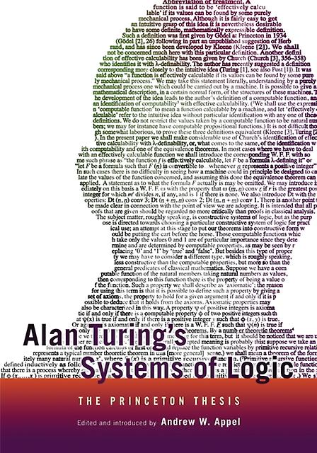Alan Turings Systems Of Logic Paperback Book