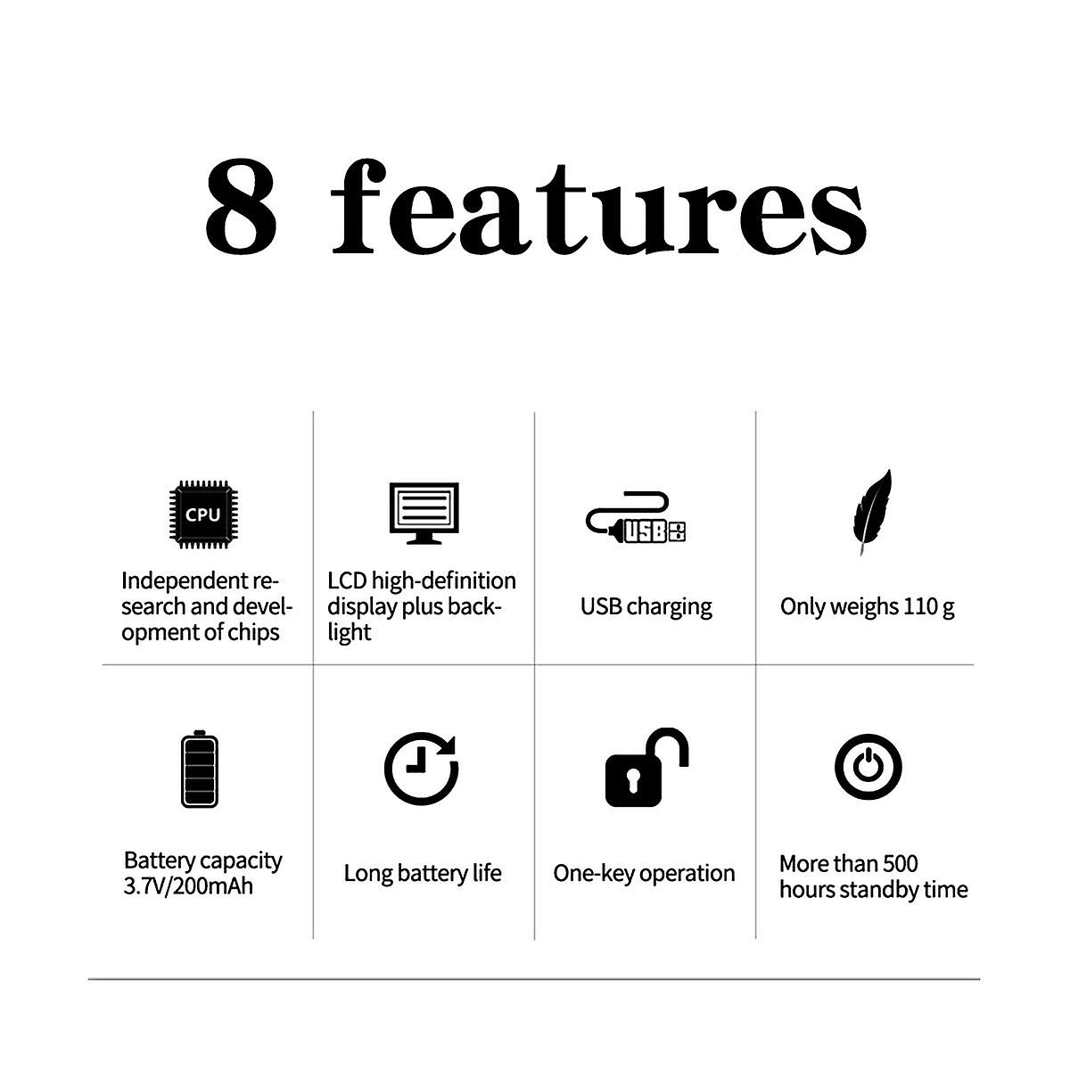 Smart Time Lock LCD Display Electronic Timer Switch USB Rechargeable Timer Padlock Travel Electroni