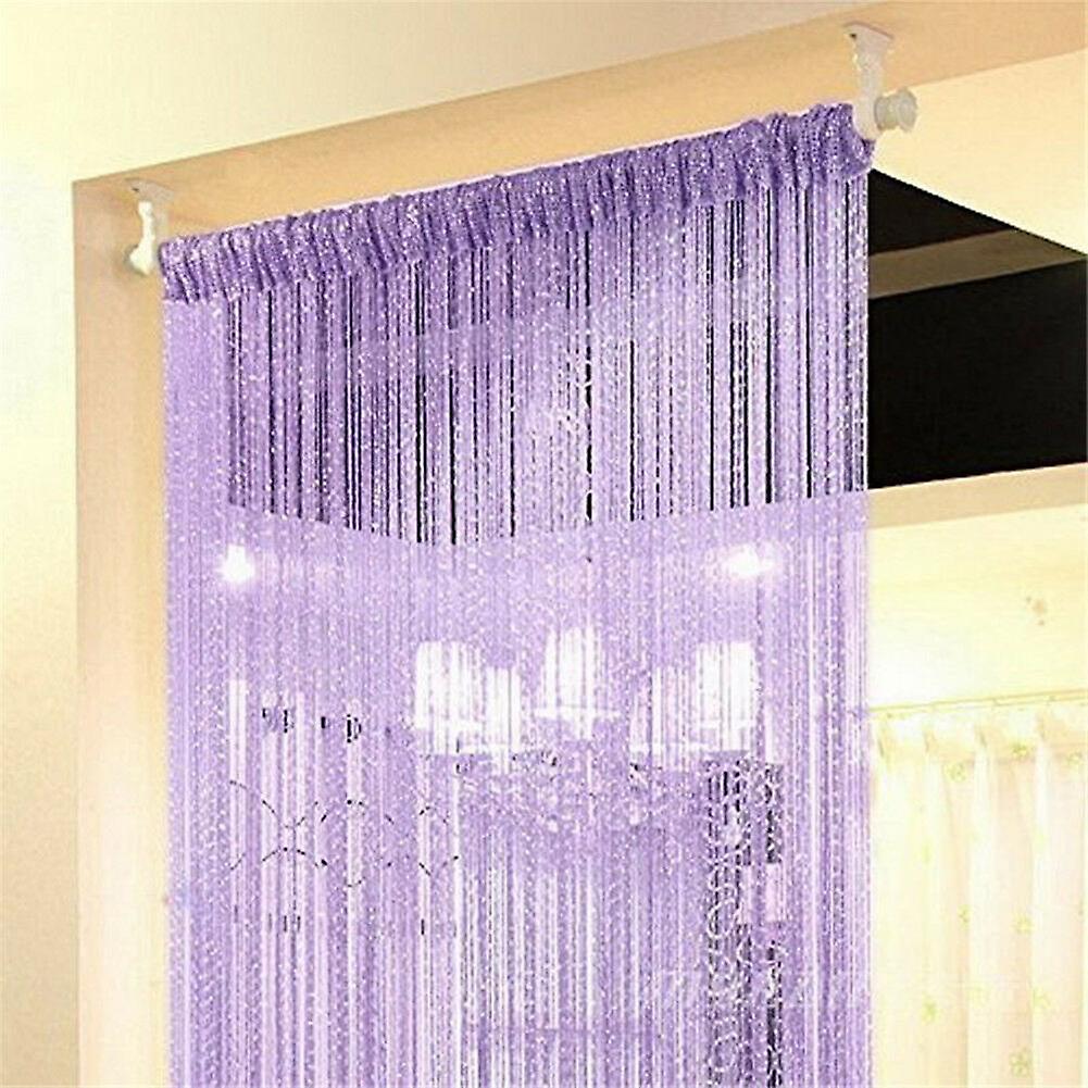 ZHOUBA Beaded Flash Tassel Shiny String Curtain Door Room Window Divider Home Decor