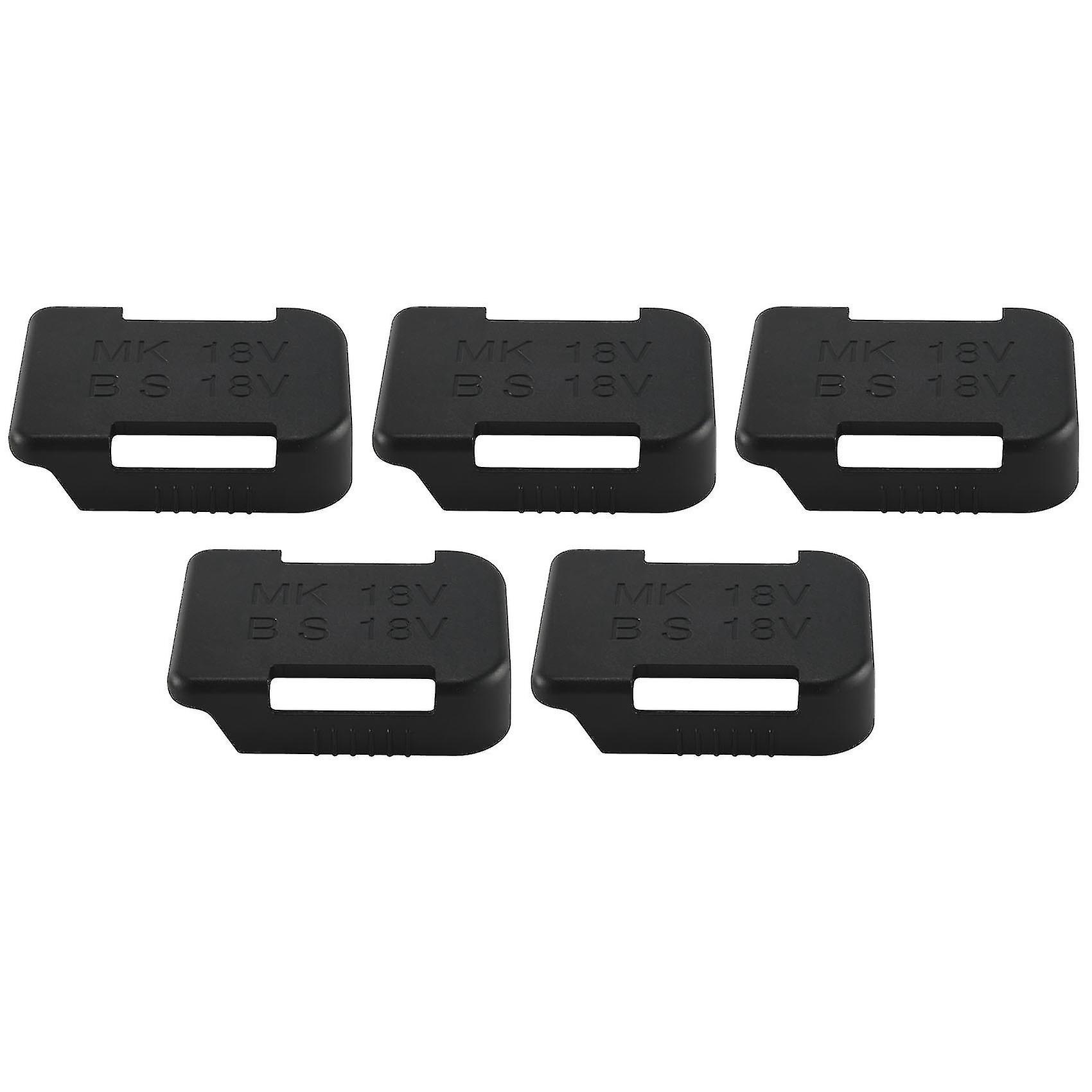 5pcs Battery Storage Rack Battery Holder Case For 18v Fixing Devices(black)
