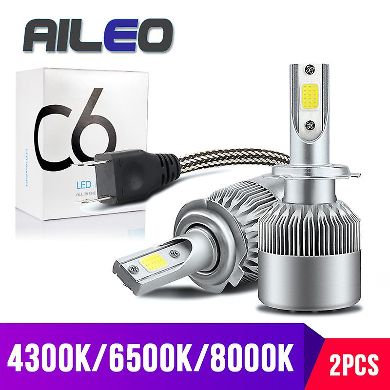 -7 Color Choice H7 Led H1 H3 H11 H8 H9 H16 Hb3 Hb4 9005 9006 Hir2 H27 Car Headlight Bulb C6 Fog Light 8000k 4300k 6500k