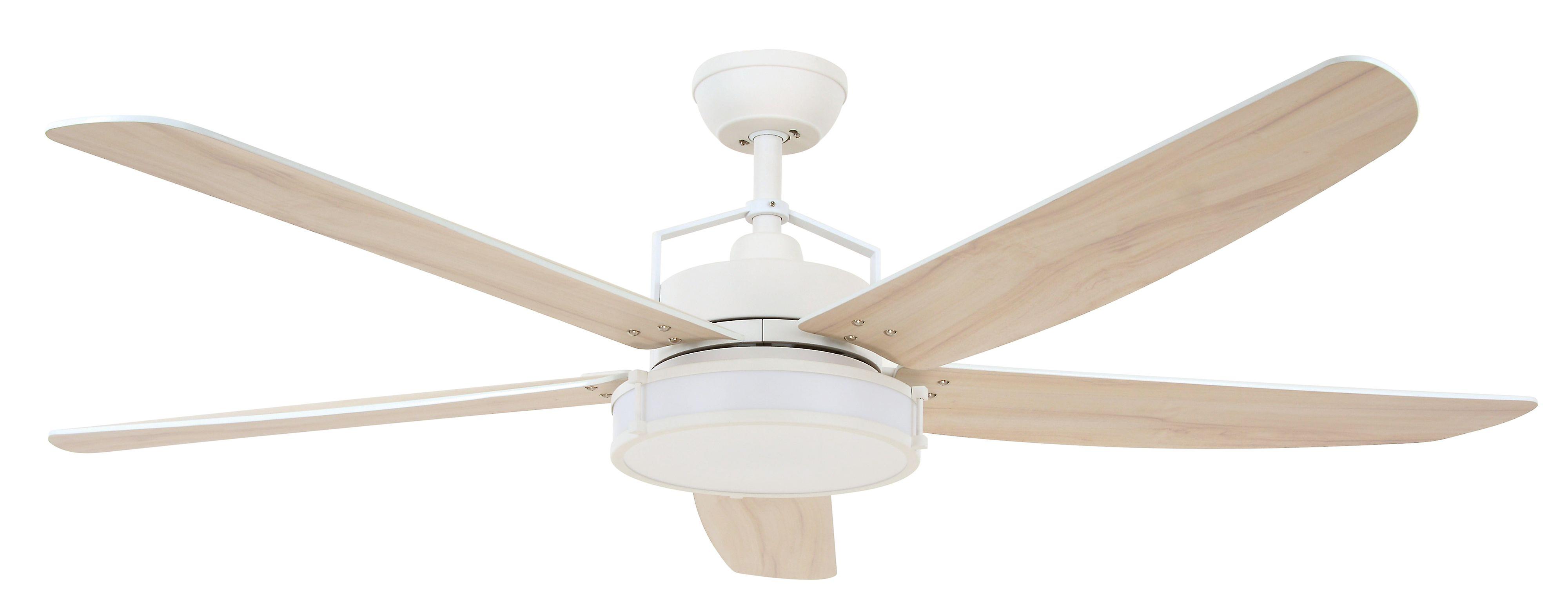 Energy Saving Ceiling Fan Louisville White with LED