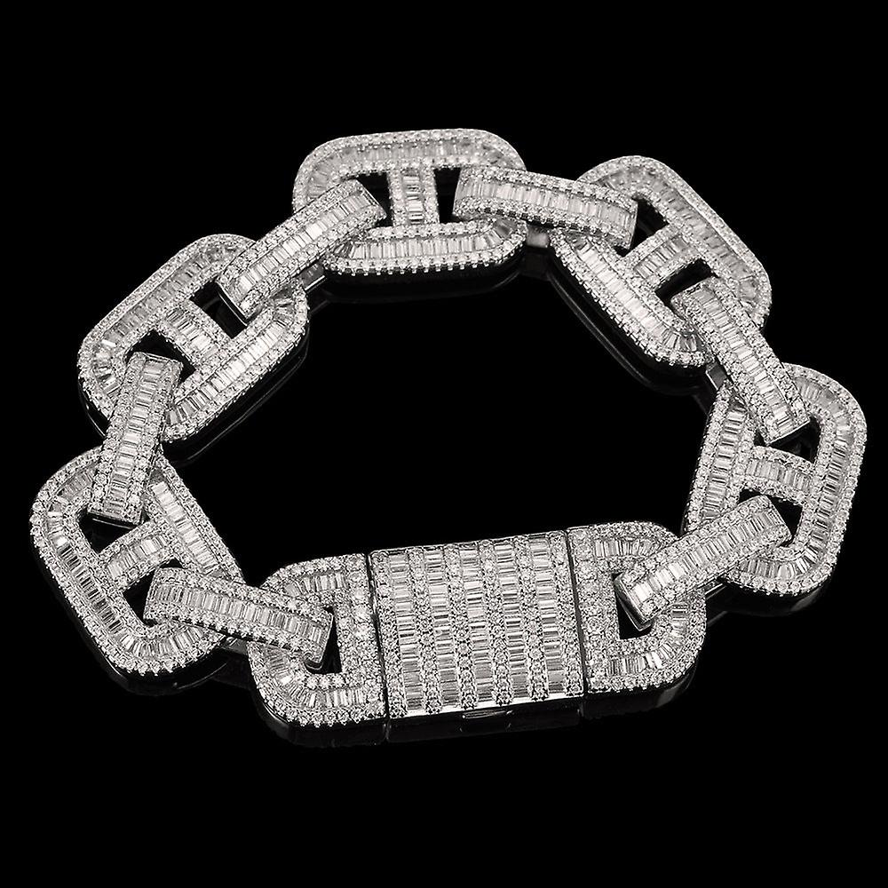 Cuban Bracelet With Full Diamond Pig Nose