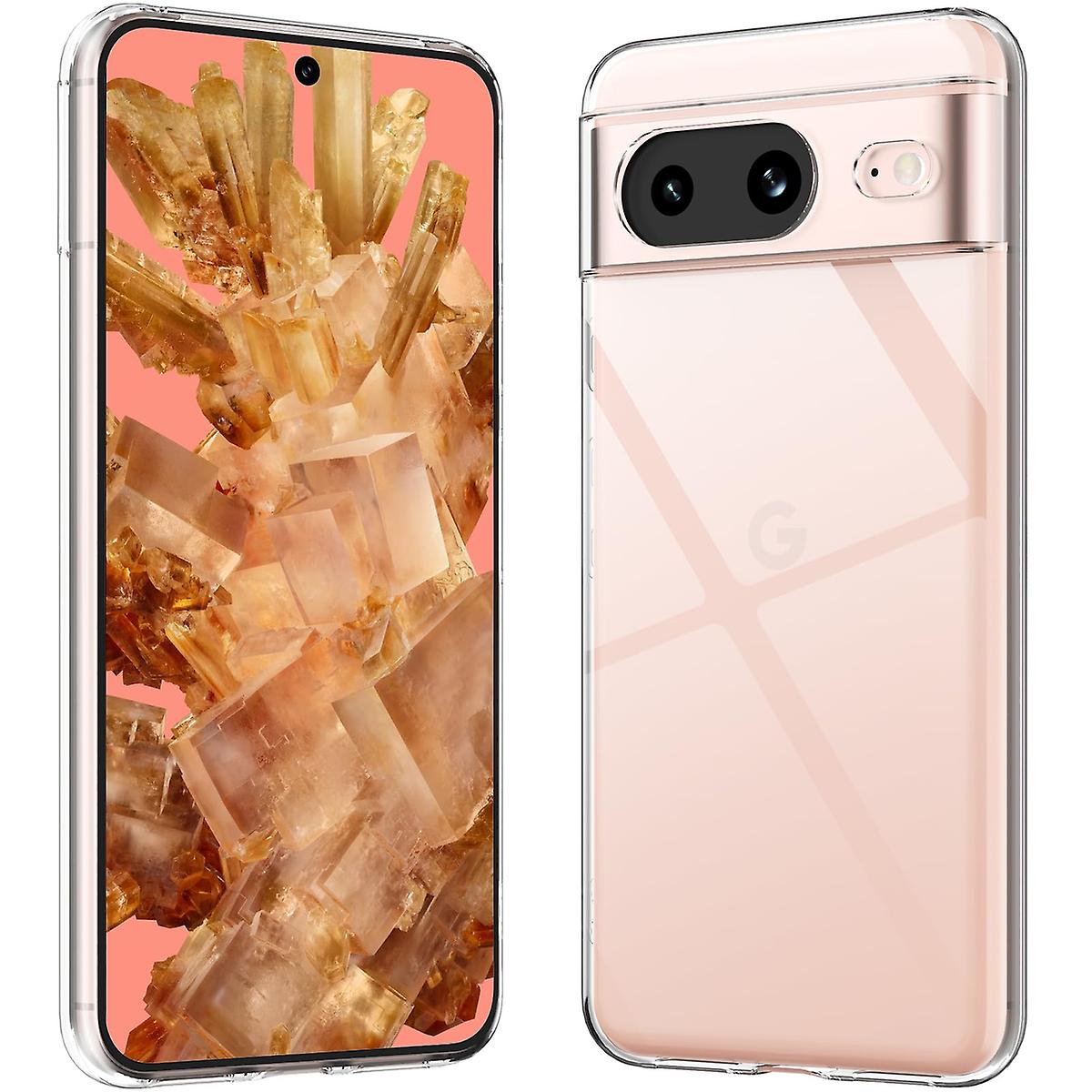 适用于 Google Pixel 8a 硅胶保护套 TPU 保护膜透明手机壳