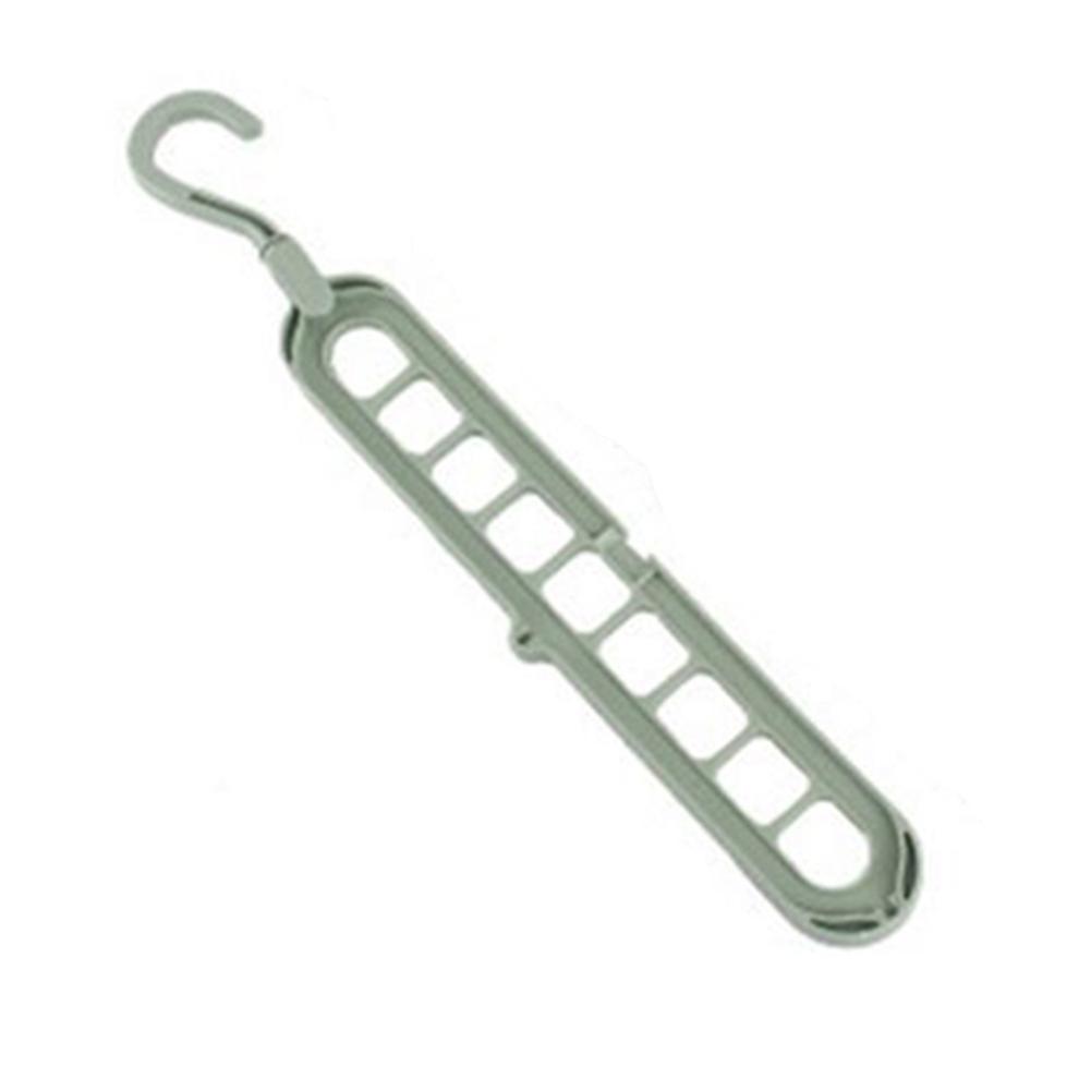 9-Hole Space-Saving Clothes Hanger Drying Rack Hanging Hook Wardrobe Organizer
