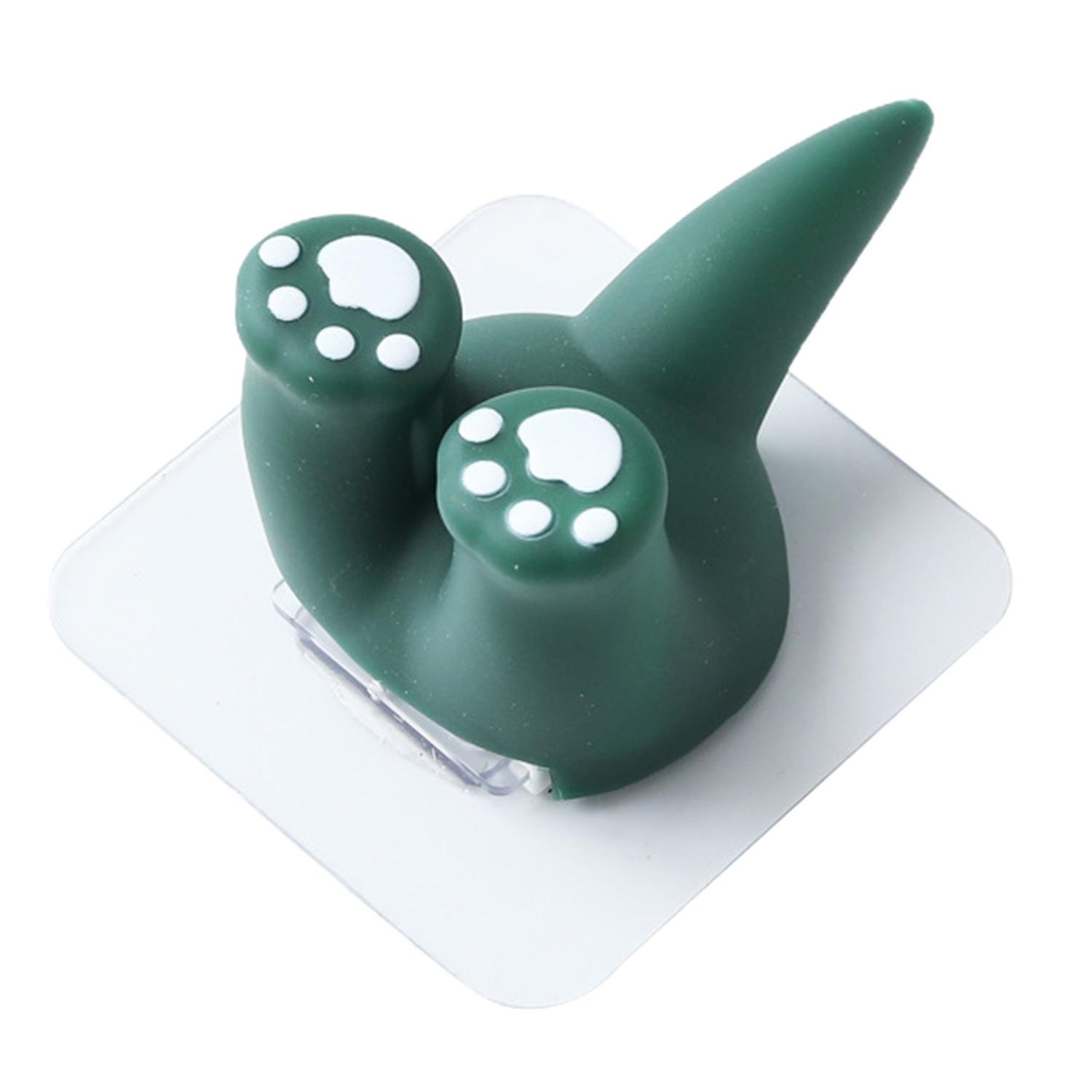 Hanger Hook Punch-free Strong Clamping ABS Söt djurform tandborstkrok för badrum