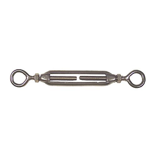 M6 High Quality Stainless Steel Eye to Eye Turnbuckle Open Frame with Locknuts