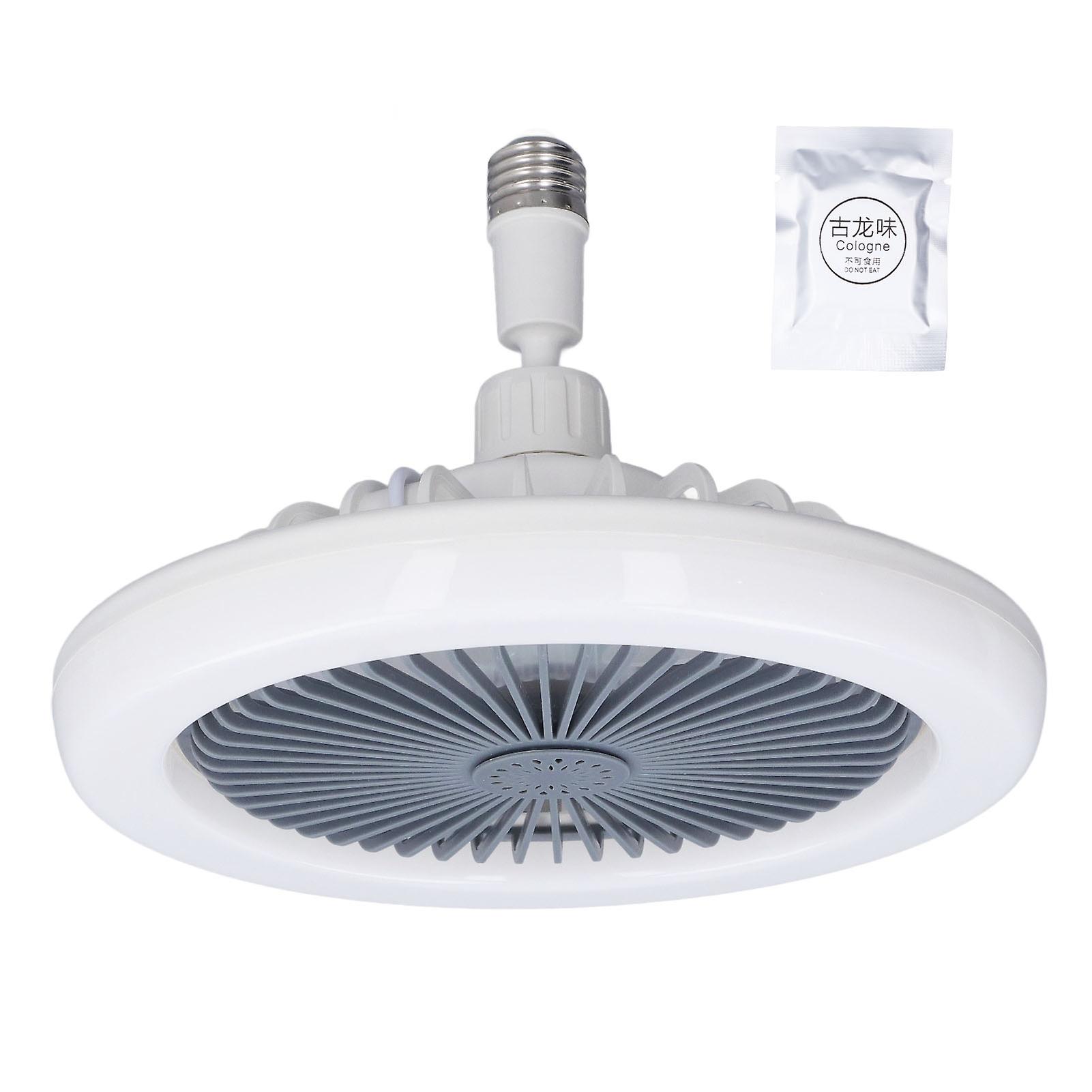 Risegun E27 Lamp Cap Fan Light with Switch 85-265V (Supplier Specification: Switch Style Aromatherapy Fan Light Gray)