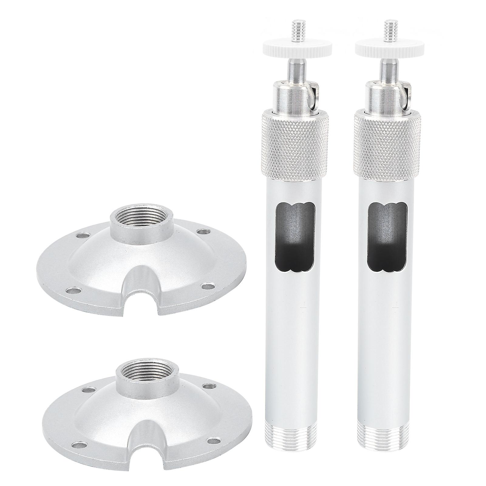 2pcs 7.9in Surveillance Camera Bracket 360 Degrees Adjustable 1/4in M6 Thread Mount Stand for CCTV