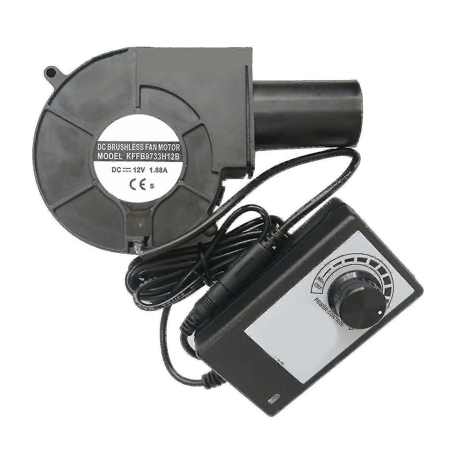 2023 New 9733 Blower Fan Air Blower High Speed Dc 12v Turbo Centrifugal Fan With Variable Speed Cont