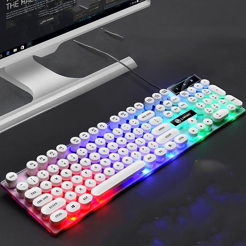 Mouse and Keyboard Set, Colour: Punk Single Keyboard White Punk Single Keyboard White