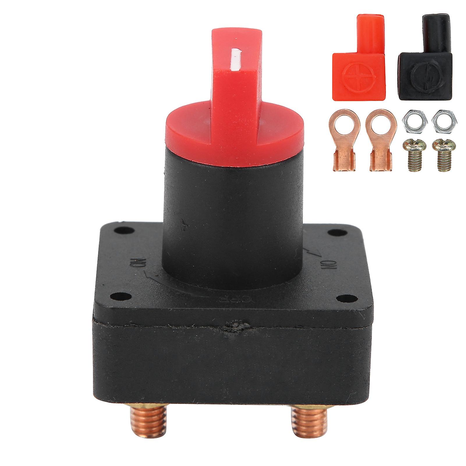 300A Battery Disconnect Switch Cut Off Button Isolator 6mm Screw Diameter for Car