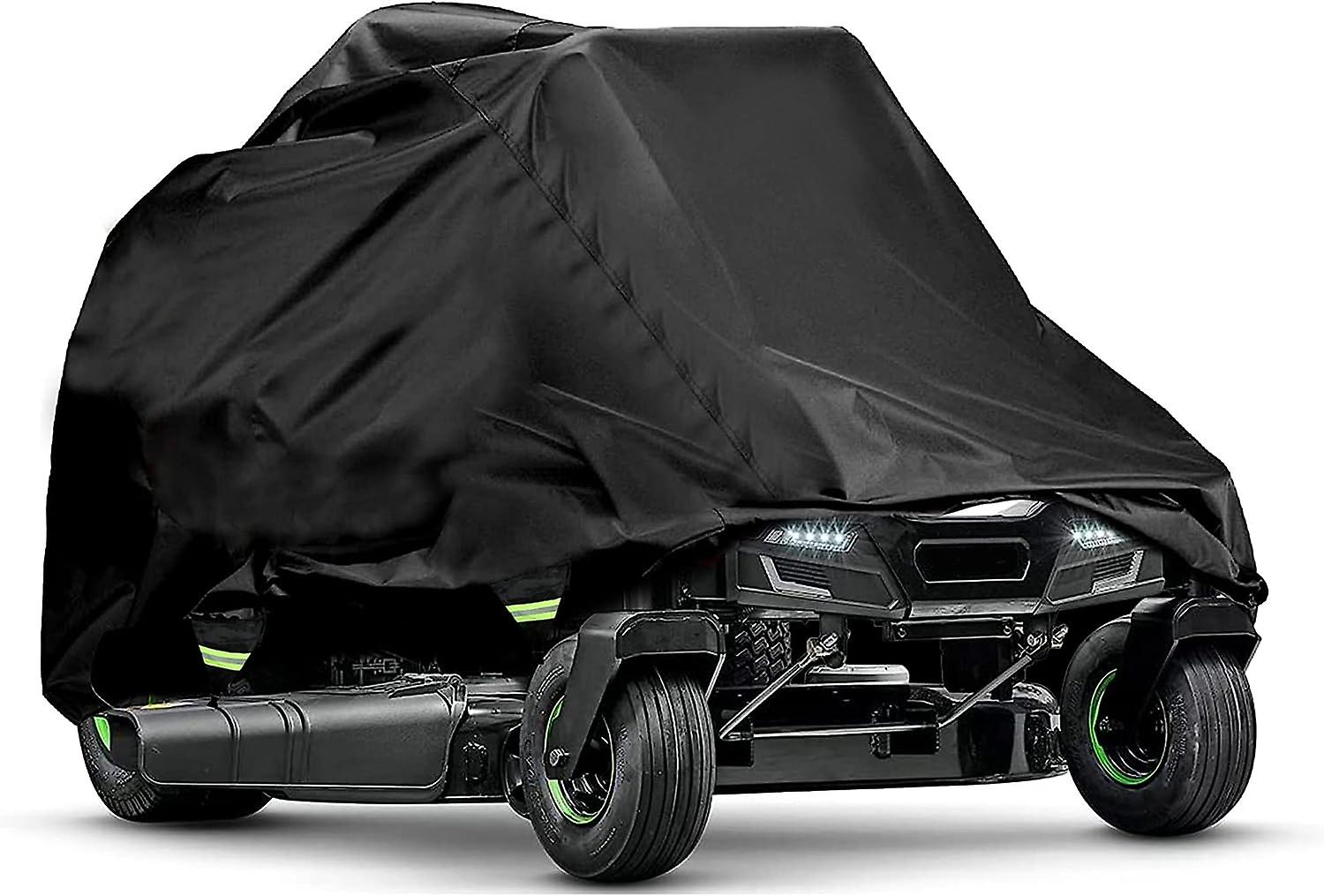 غطاء جزازة العشب غطاء جرار مقاوم للماء أغطية جزازة العشب في الهواء الطلق مع حقيبة تخزين برباط (72 بوصة طول × 46 بوصة عرض × 54 بوصة ارتفاع)