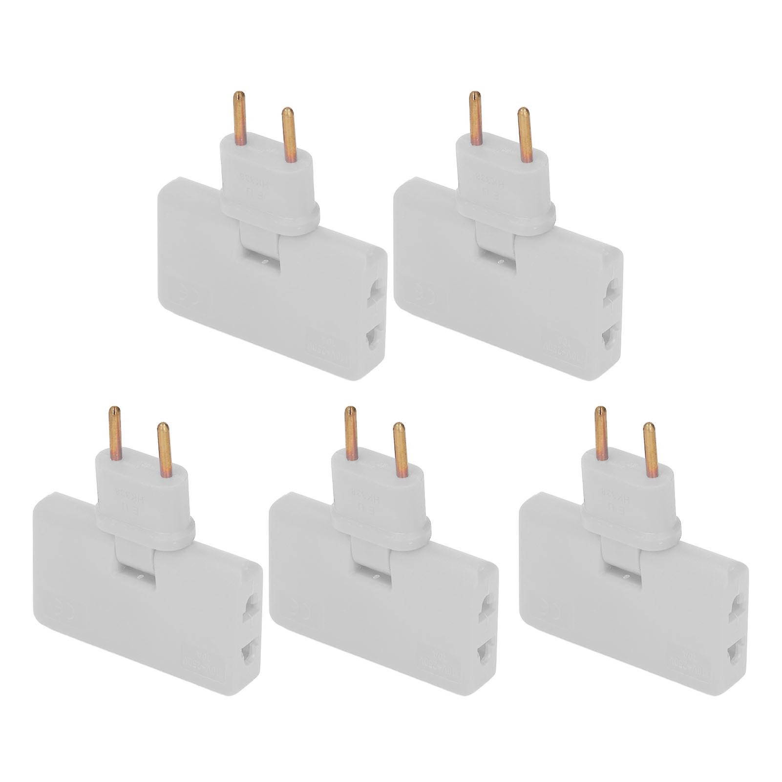 5Pcs  Socket Converter Cordless 180 Degree Extension 1 to 3  Adapter