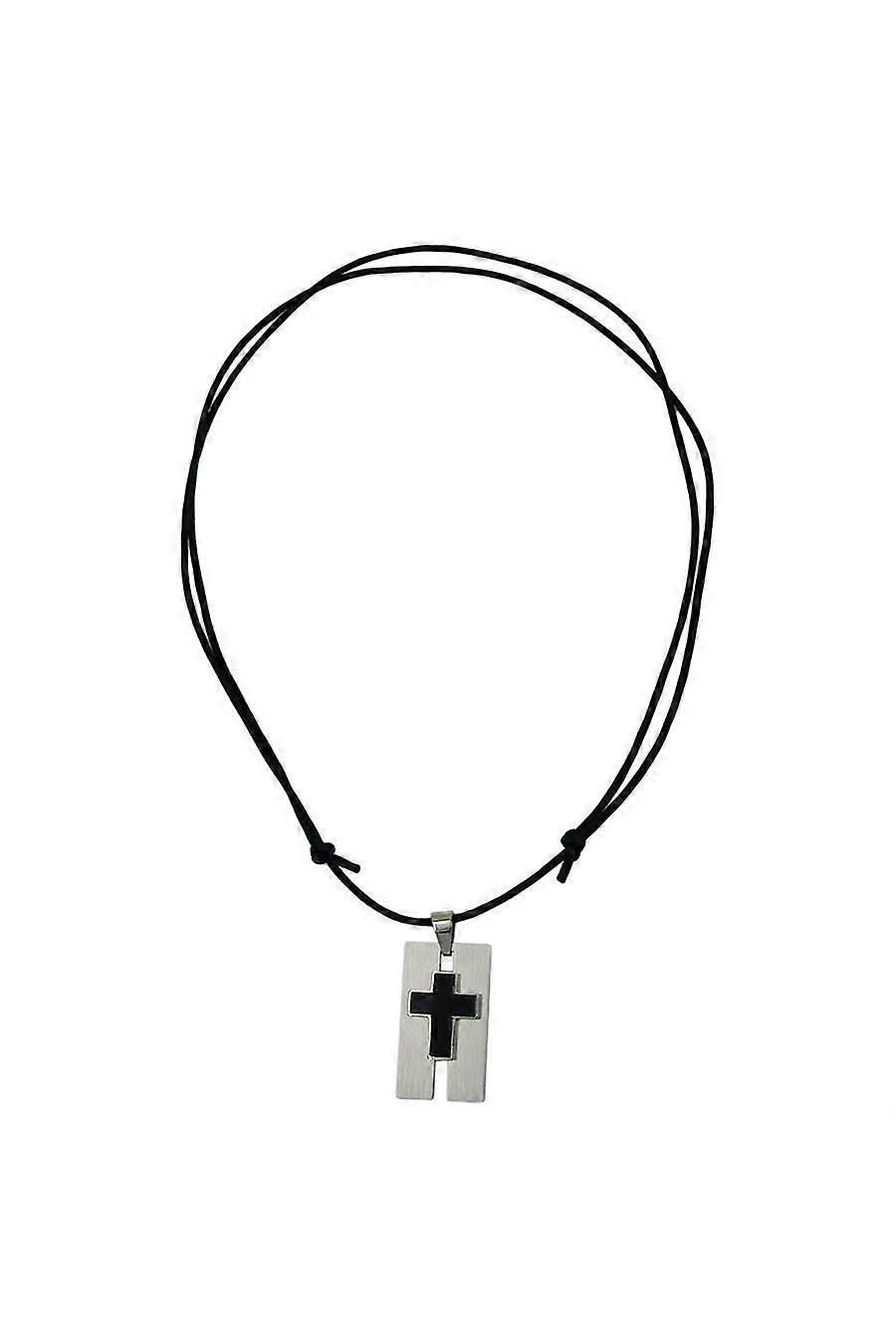 Necklace Cross Stainless Steel 100cm - Gl01585