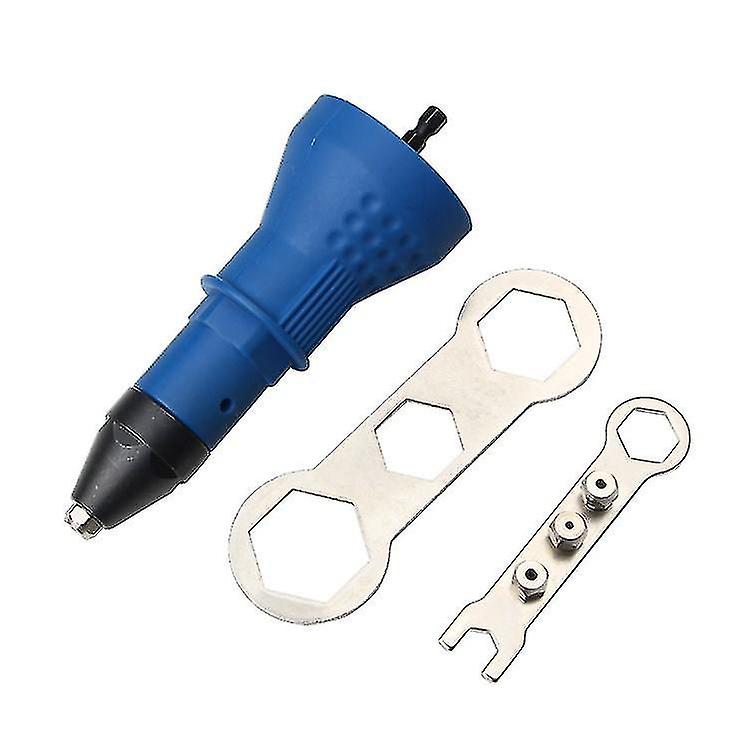 Cordless Electric Rivet Gun Drill - Nut Riveting Tool with Convertible Heads