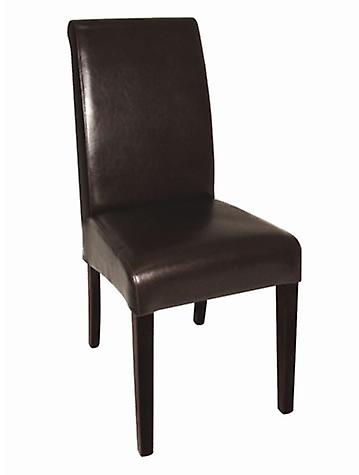 Pair Denn Fully Chair - Dark Brown Leather