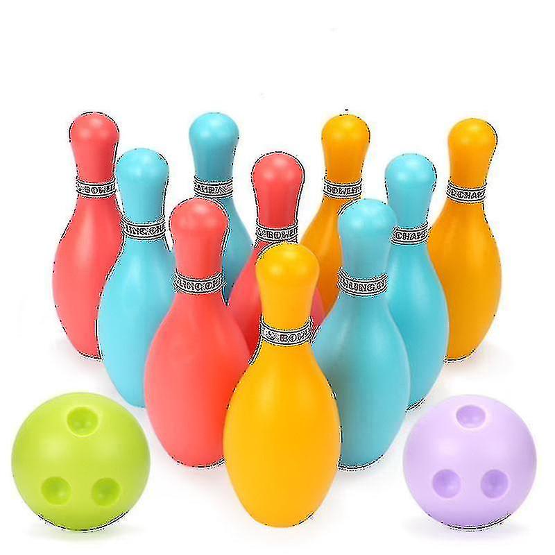 14.5cm High Bowling Pin Set 4.6cm Diameter Bowling Ball Bowling Set For Kids