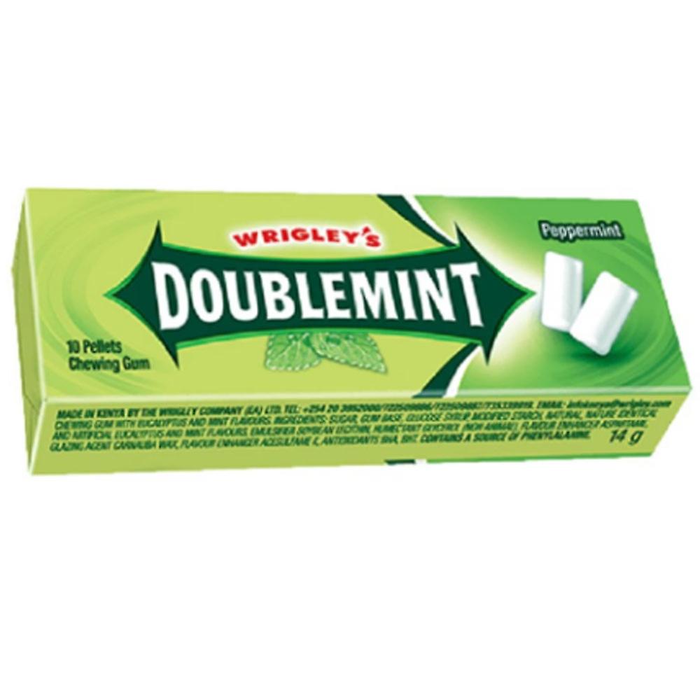 Wrigleys Double Mint Långvarig Fräsch Andedräkt Smaskig Läcker Smak 10 Stycken
