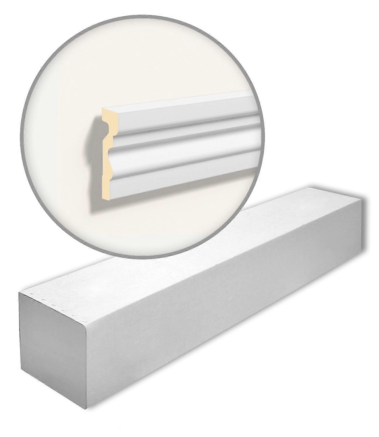 NMC 5 x Door frame MA11-box 10 meters DOMOSTYL polyurethane rigid foam 200 cm white pre-primed light, robust, extremely dimensionally accurate