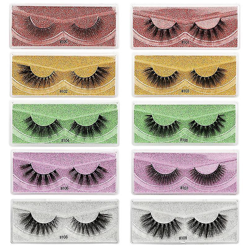 10pair Cross Eyelashes