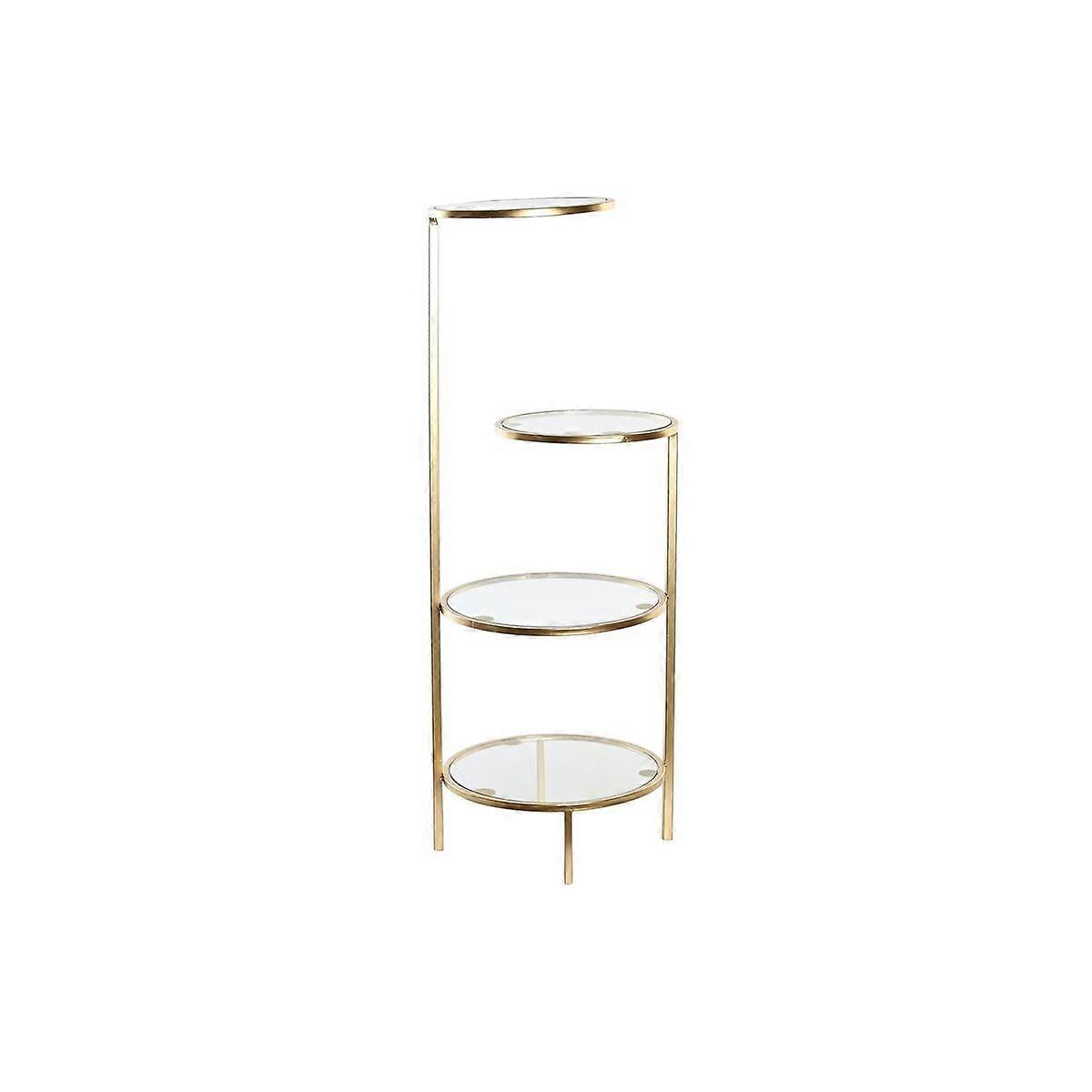 Shelves DKD Home Decor 32.5 x 30 x 86 cm Crystal Gold Metal