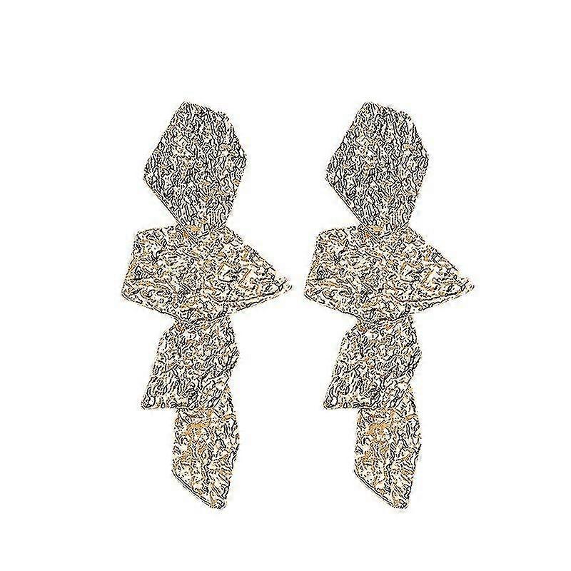 Hammered Surface Geometric Boho Earrings