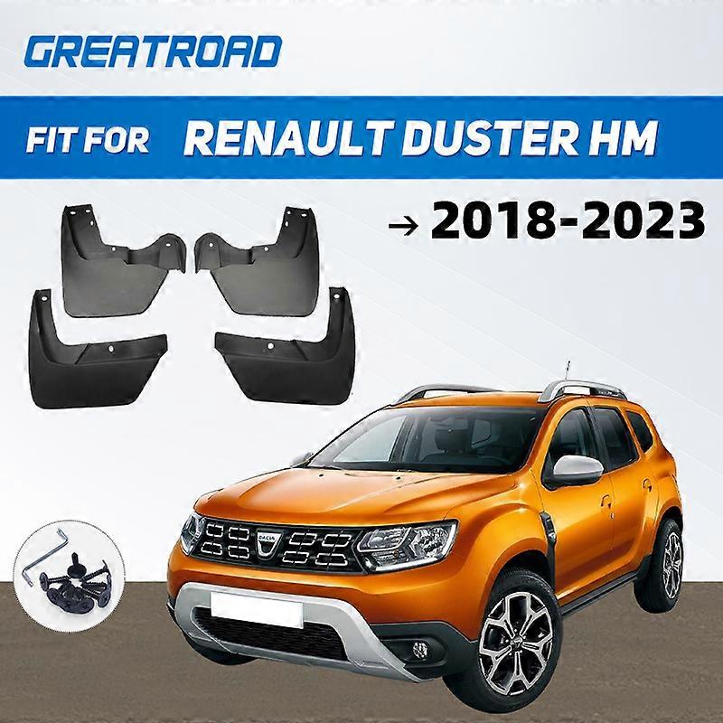 Mudguards for Renault Duster HM 2018~2022 Accessories Dacia Duster 2019 2020 2021 Mudflap Guards Front Rear Fender Wheels Flare