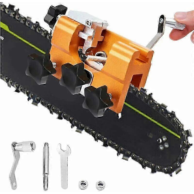Chainsaw Sharpener, Portable Hand Crank Chainsaw Sharpener - Household Chain Sharpener - Fits Most Chainsaws