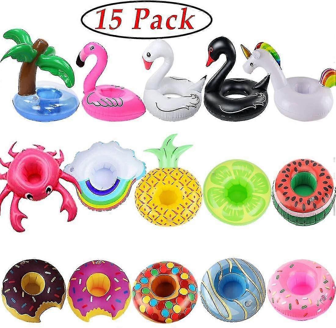 Pool Drink Holder Floats, Inflatable Drink Holders Floating Cup Holders Float