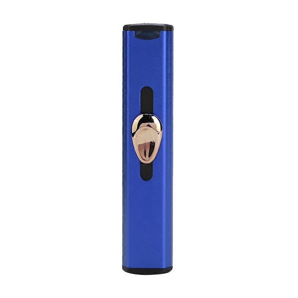 Mini Portable USB Rechargeable Windproof Electronic Cigarette Lighter for Smoker (Blue)