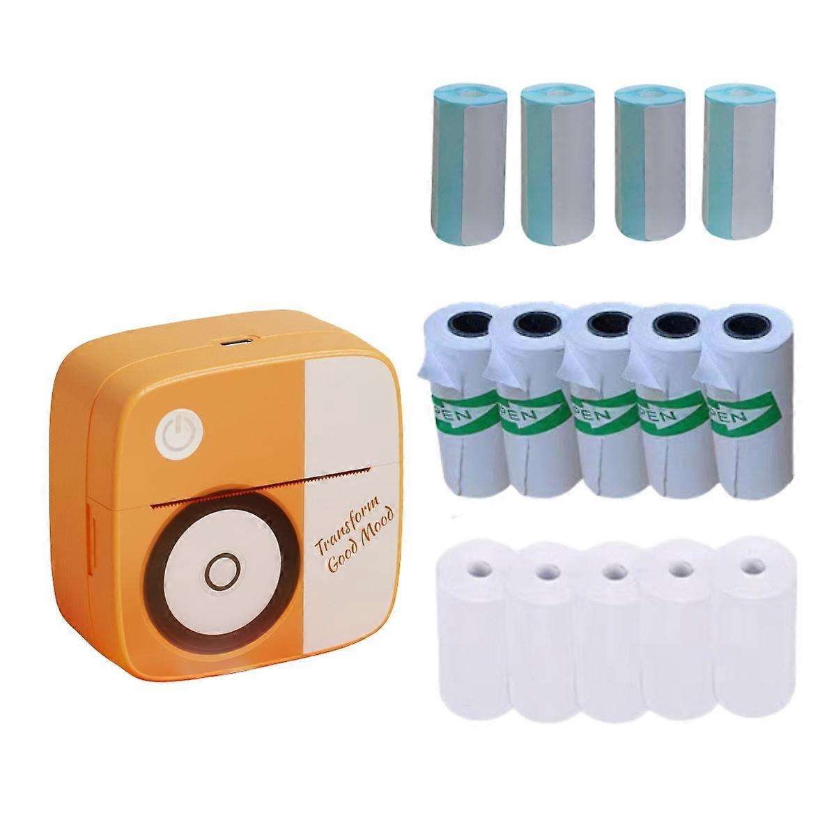 Mini Photo Printer for Mobile, Bluetooth, Portable Thermal Printer, Wireless BT with accessories