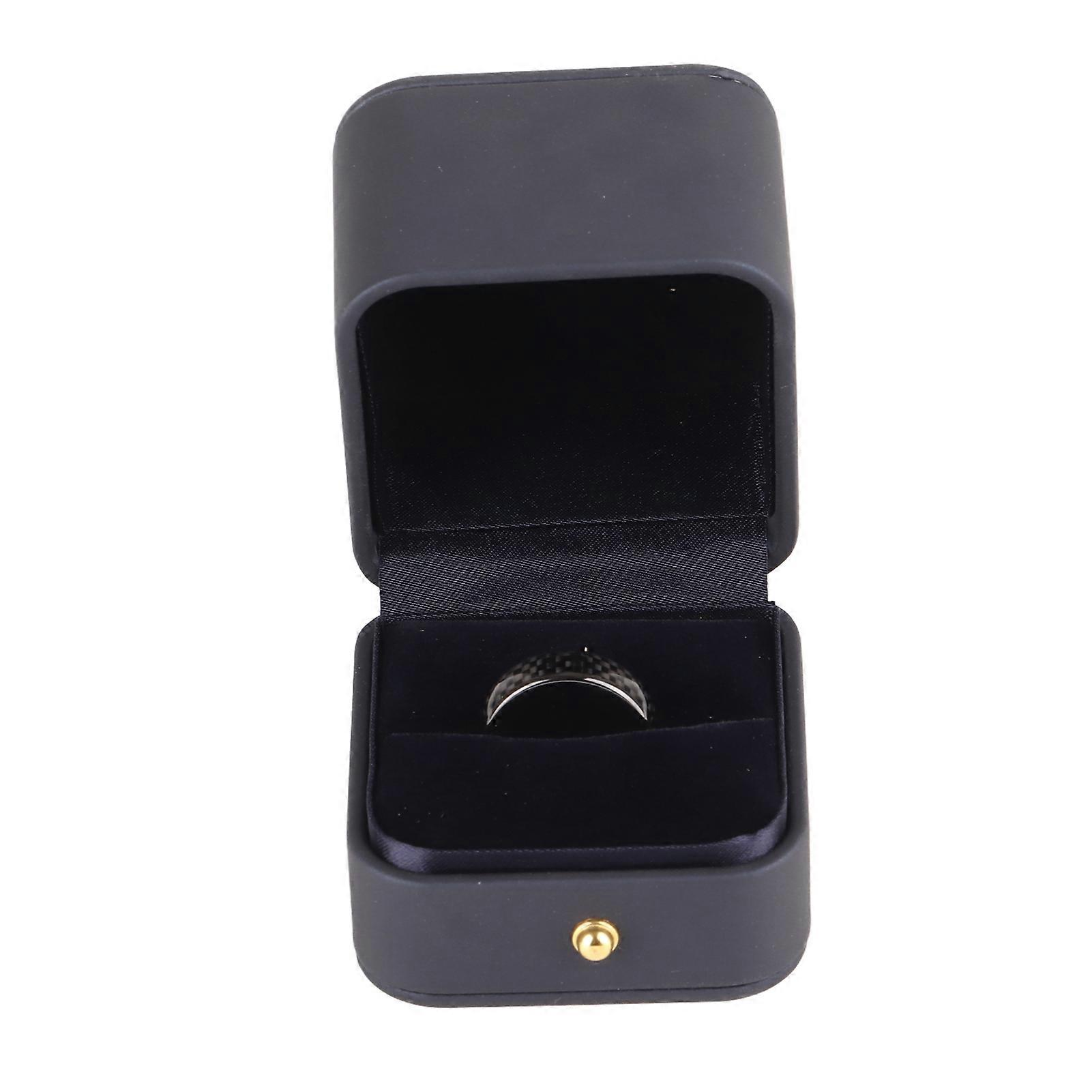 Carbon Fiber Car Smart Finger Key Ring with Box Fit for Tesla Model 3/X/S/Y