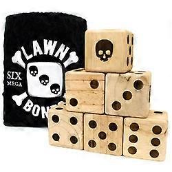 Gazon botten 3.5 "hout dobbelstenen