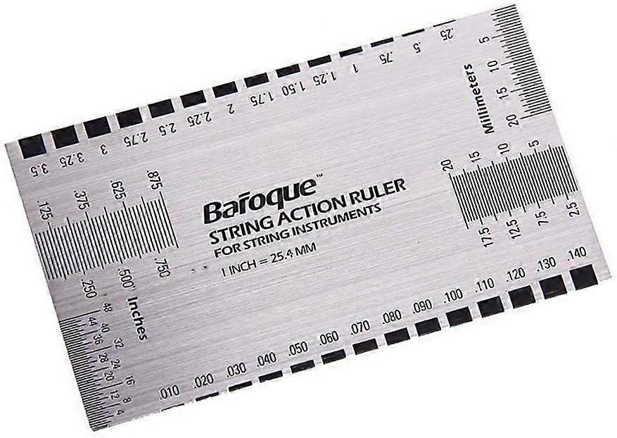 Pro Gitarr Verktyg Gitarr Luthier Action Gauge Linjal Kombination Verktyg