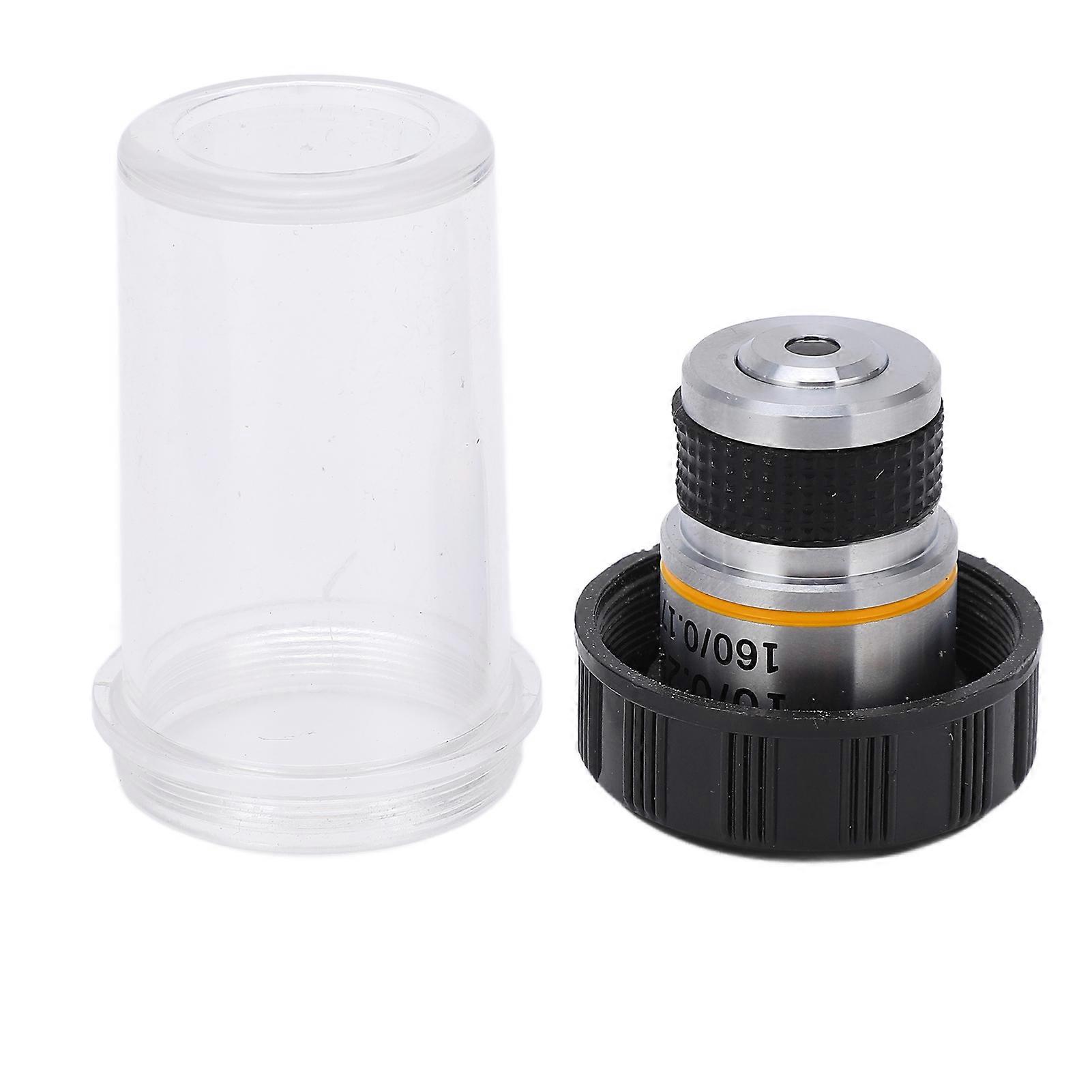 185 Achromatic Objective Lens Clear Standard 20mm Thread Biological Microscope Objective10/0.25 YEMAA