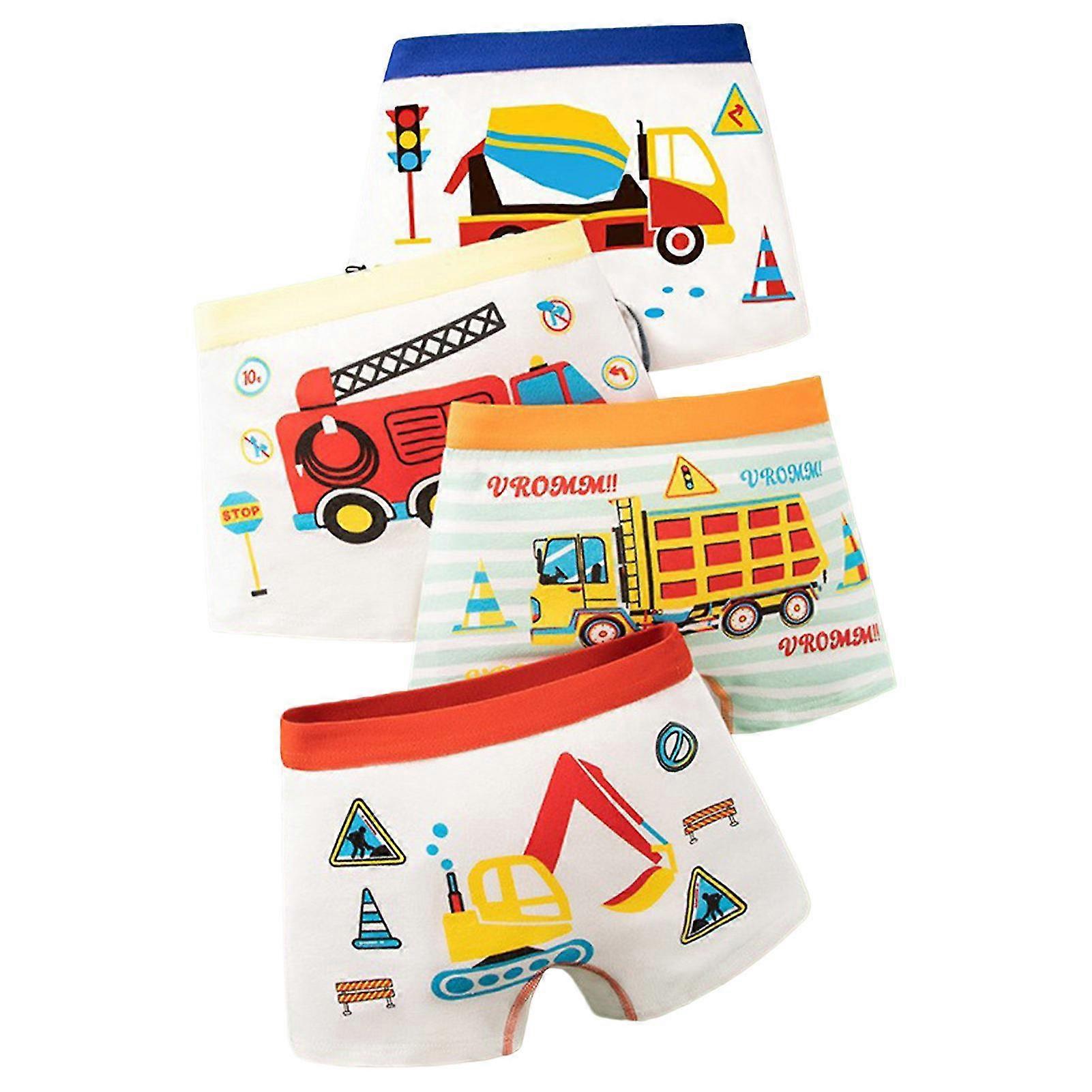 Pojkens Bomull Boxer Trosor Dinosaur Tecknad Pojkar Underkläder Barn Underbyxor Lämplig För 3-8 År Gammal