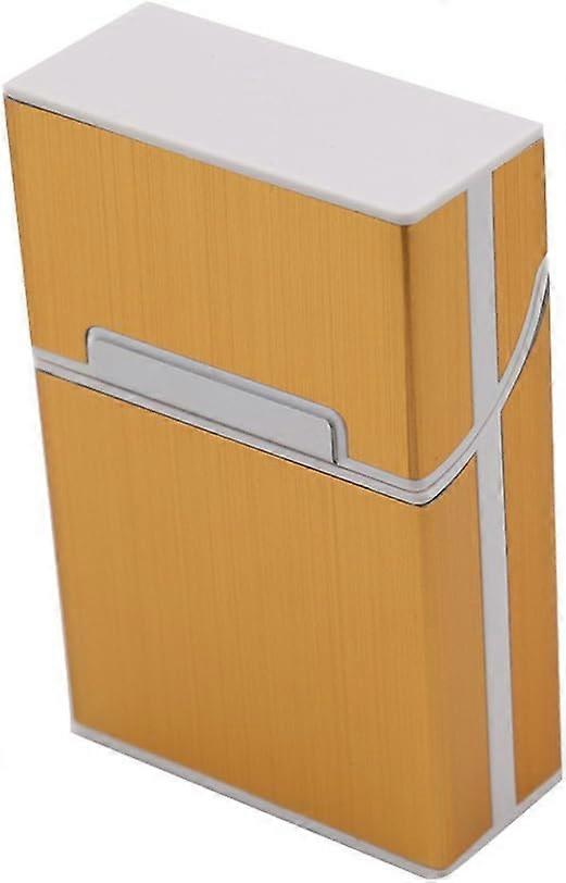 2025 ، صندوق سجائر من الألومنيوم الخفيف (ذهبي)