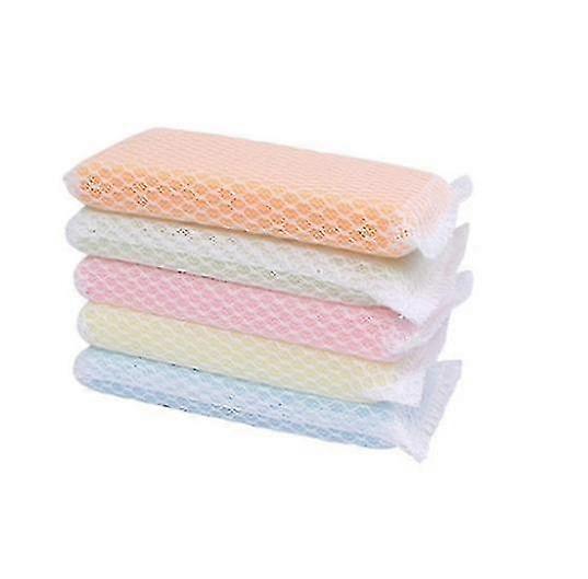 5 Pcsset Double-sided Cleaning Dishwashing Sponge Wipe Magic Cleaning Sponges